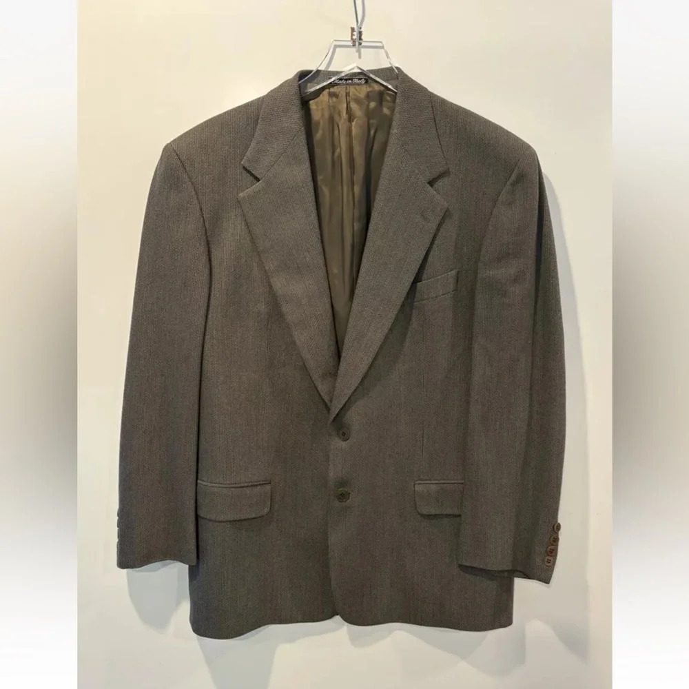 Calvin Klein Pure‎ Virgin Wool Sport Coat Blazer Jacket Mens Size 43R